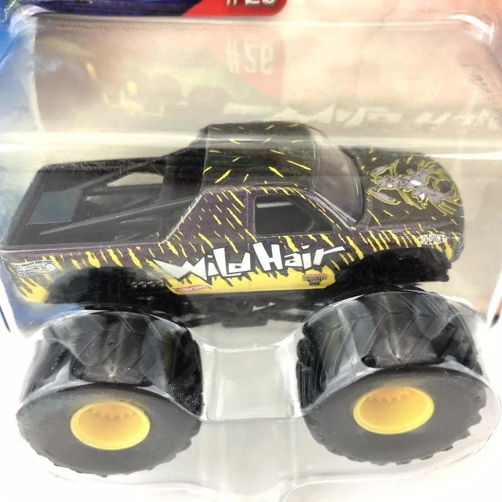 Hot Wheels Monster Jam Monster‎ Truck WILD HAIR #26 Die Cast Metal Purple 1/64
